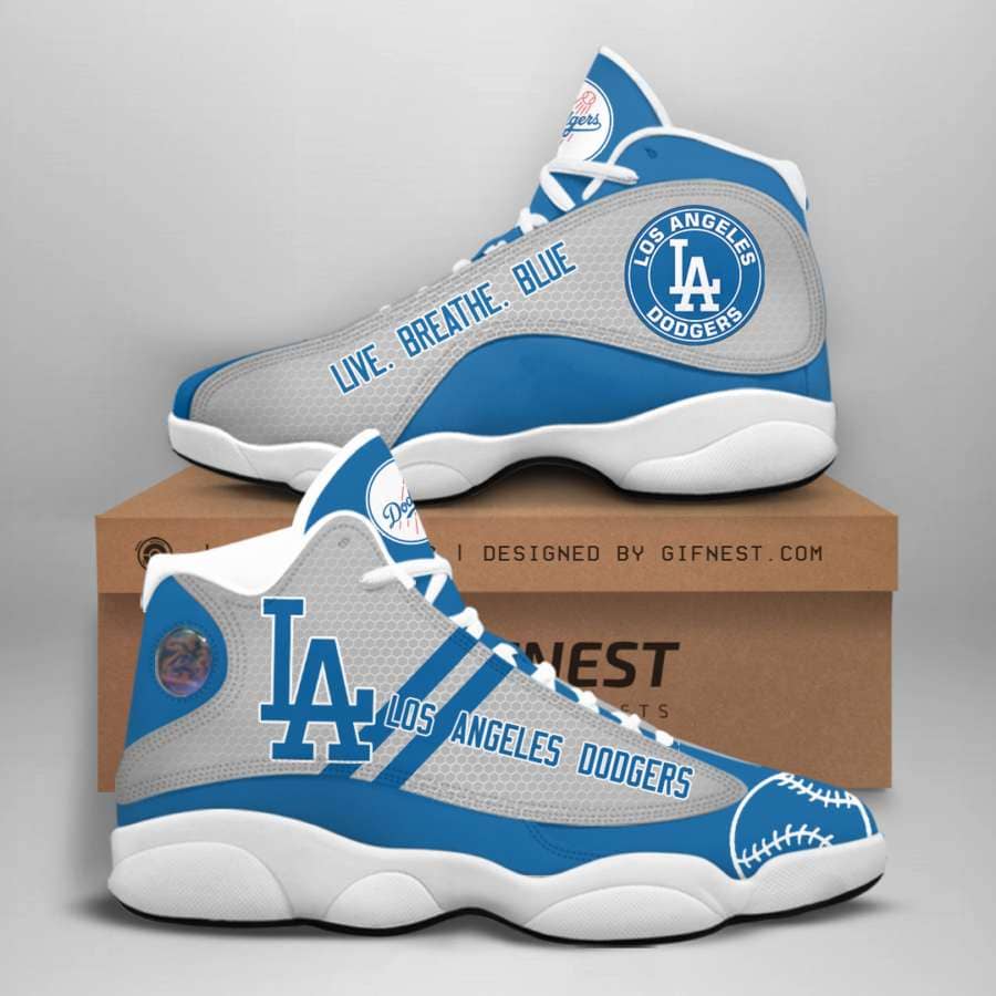 Los Angeles Dodgers Custom No87 Air Jordan Shoes