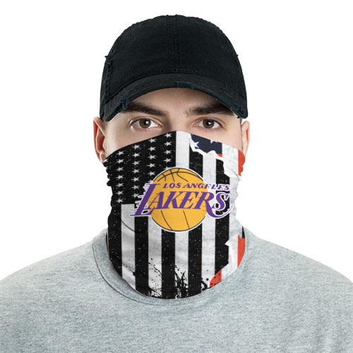 Los Angeles Lakers 9 Bandana Scarf Sports Neck Gaiter No3050 Face Mask