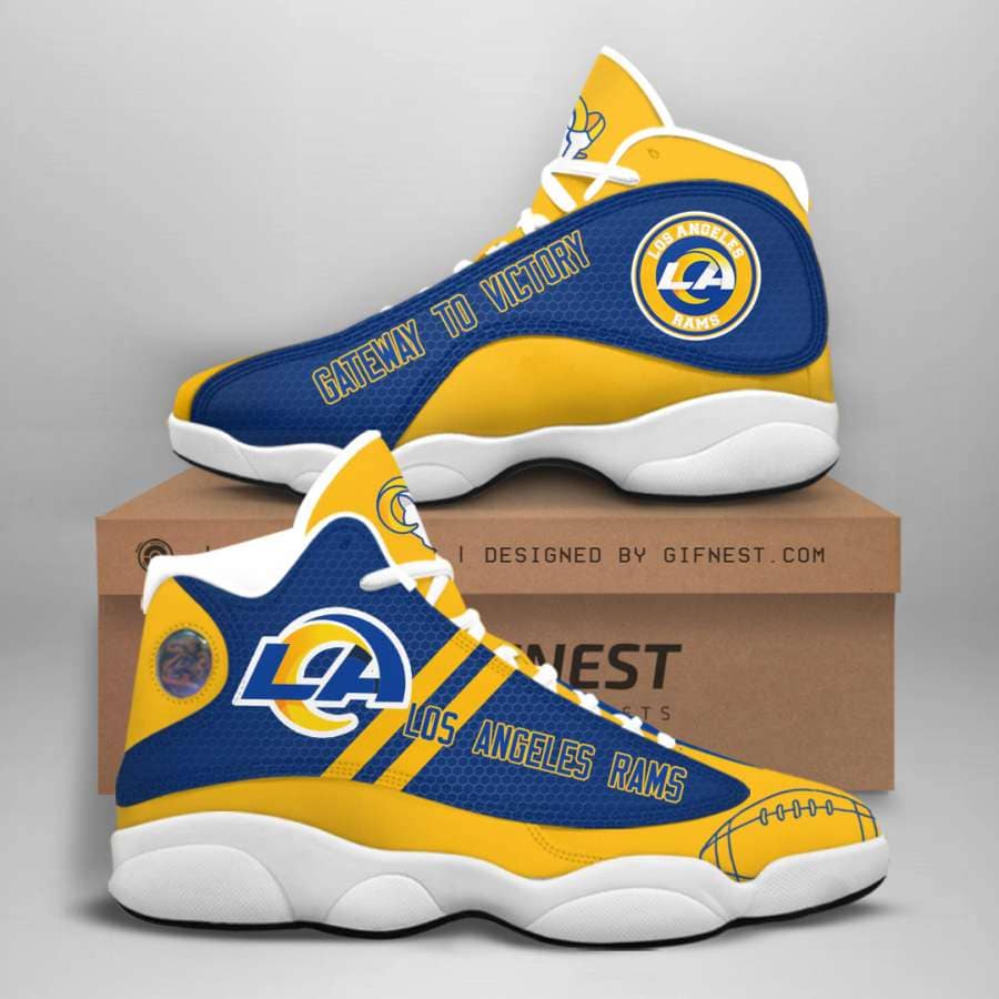 Los Angeles Rams Custom No88 Air Jordan Shoes