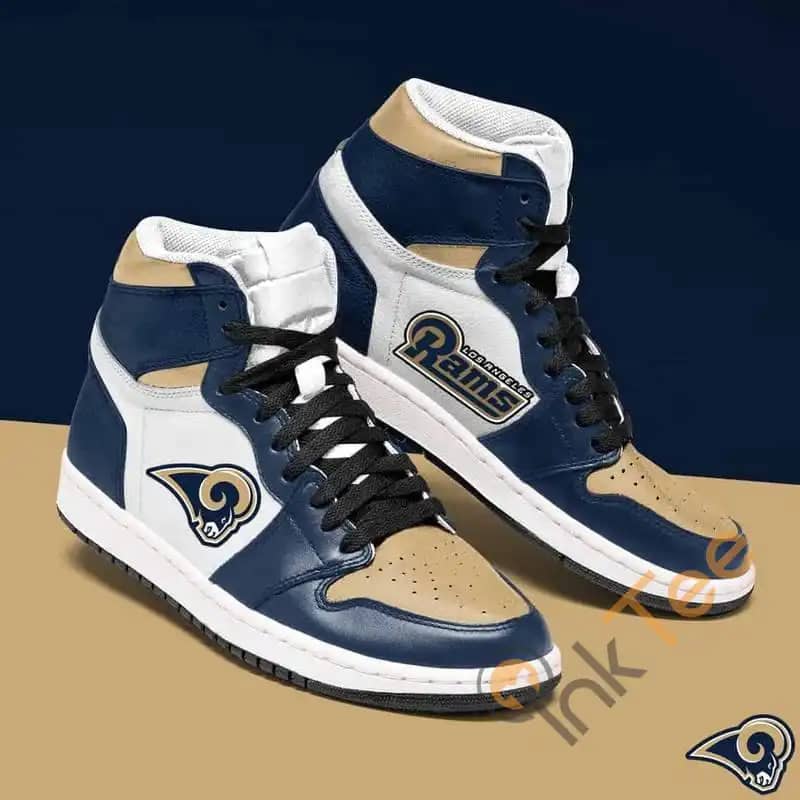 Los Angeles Rams Nfl Los Angeles Rams Custom Sneakers It1755 Air Jordan Shoes