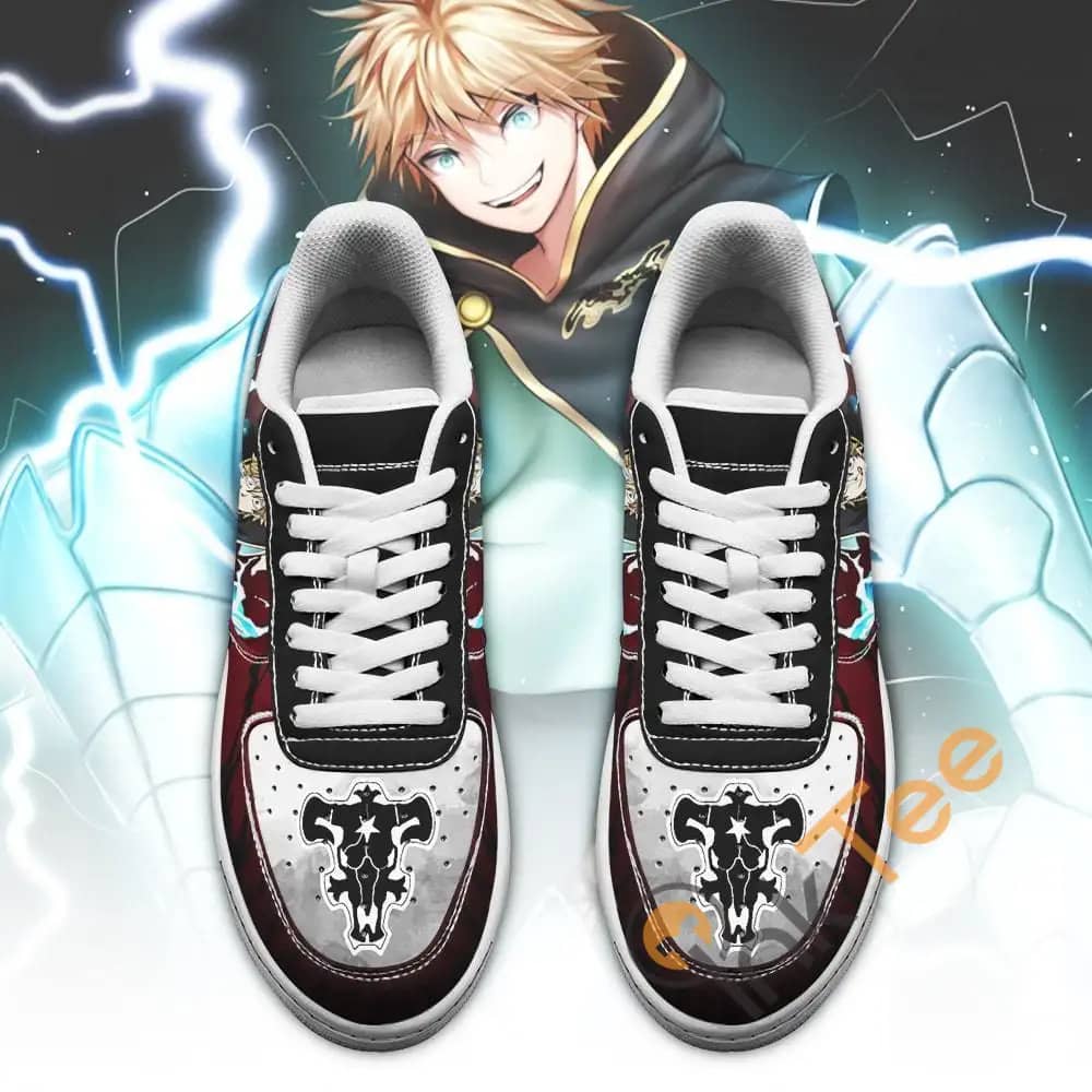 Luck Voltia Black Bull Knight Black Clover Anime Amazon Nike Air Force Shoes