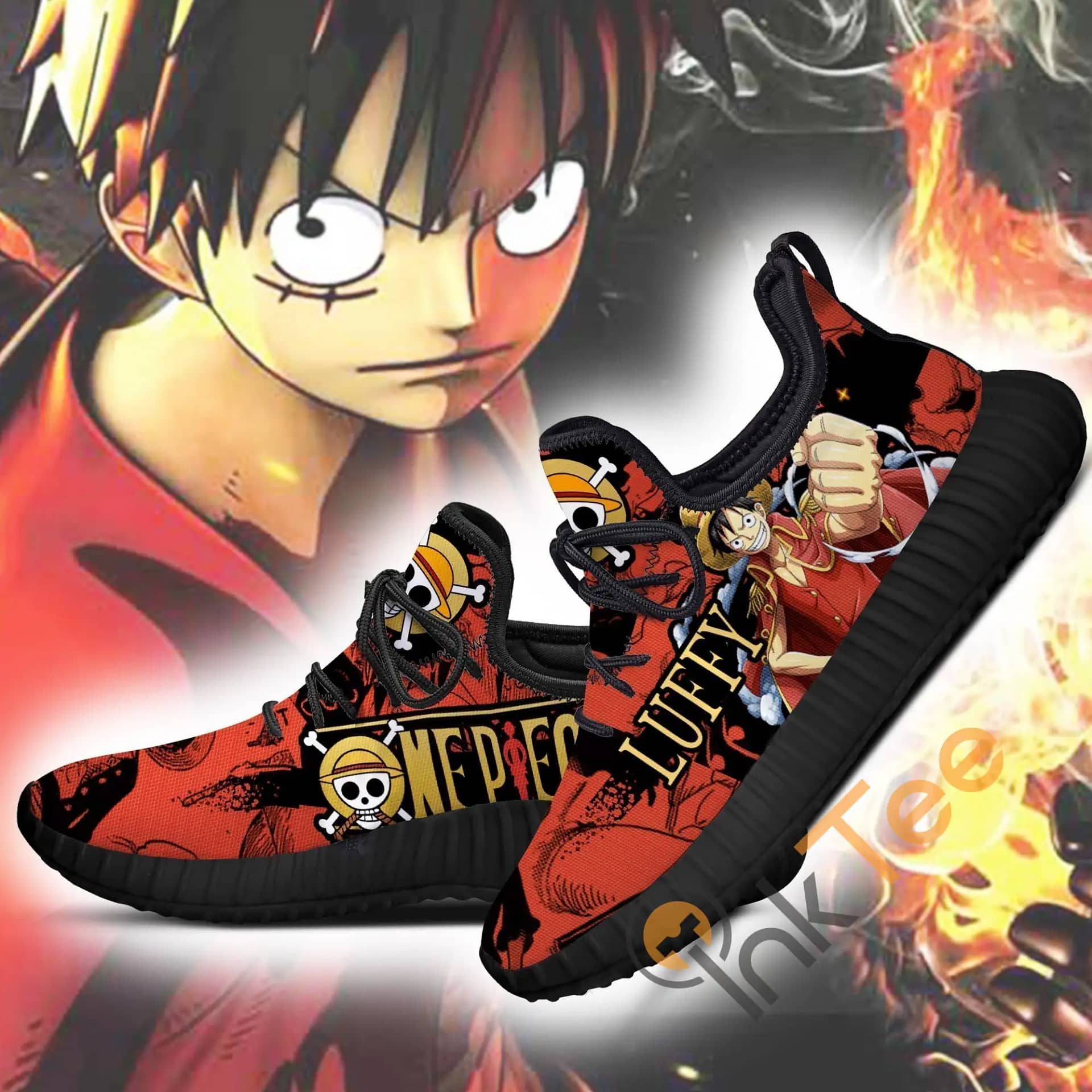 Inktee Store - Luffy One Piece Anime Amazon Reze Shoes Image