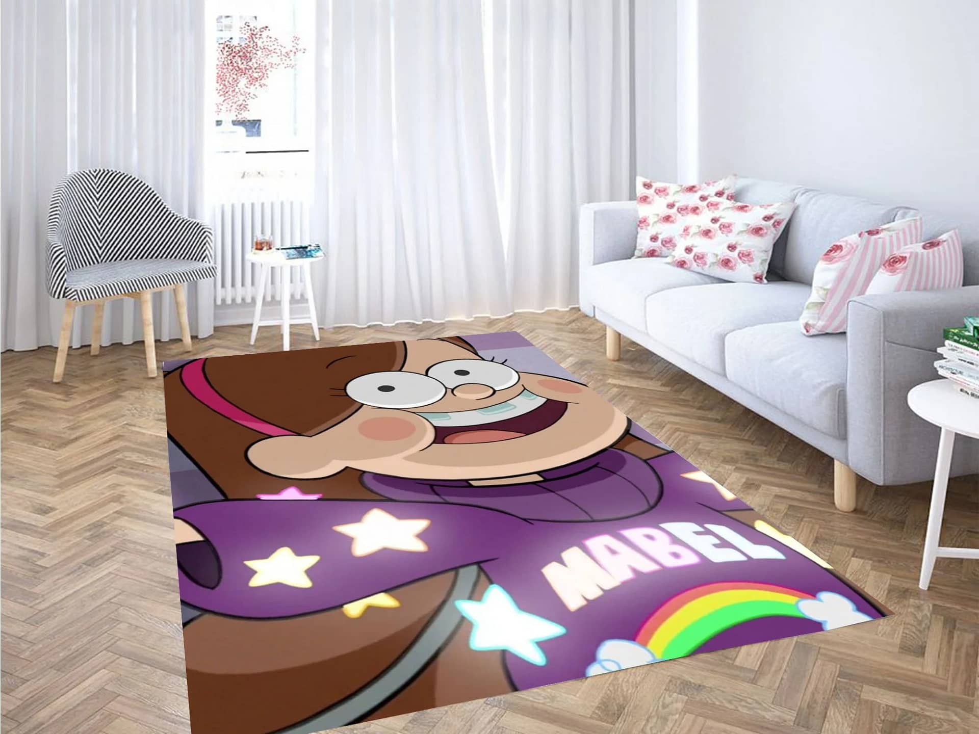 Mabel Glowing Gravity Falls Carpet Rug