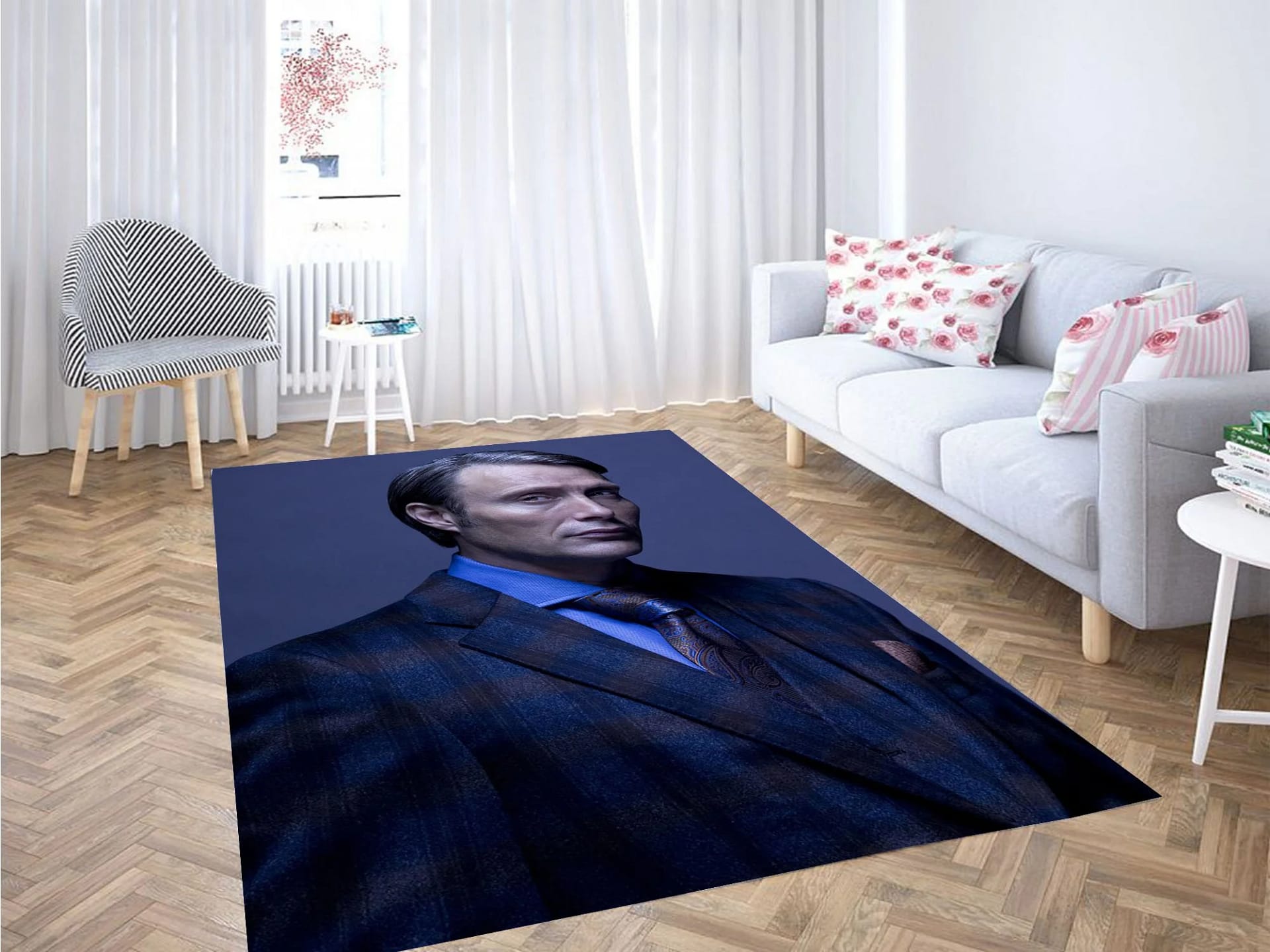 Mads Mikkelsen As Hannibal Lecter Carpet Rug