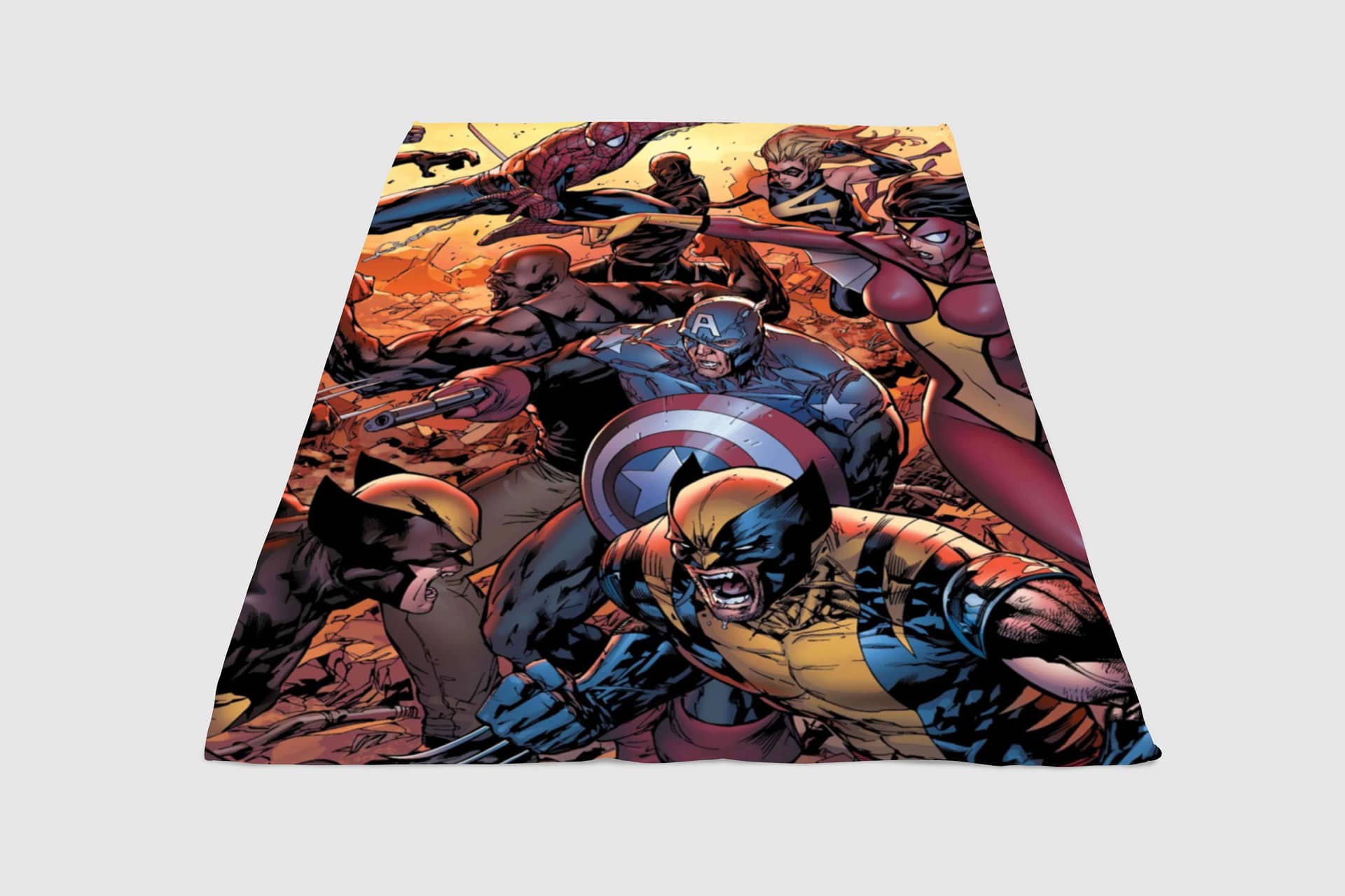 Marvel Comic War Fleece Blanket