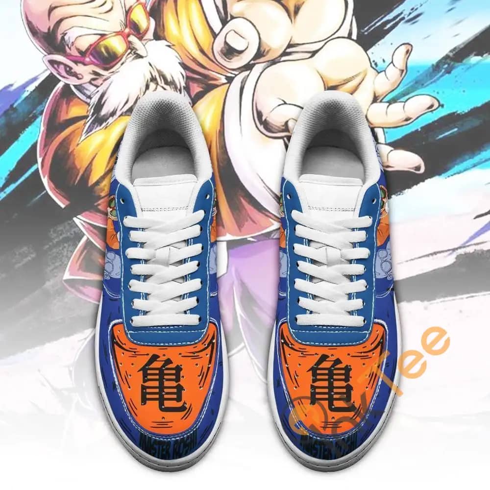 Master Roshi Custom Dragon Ball Anime Fan Gift Amazon Nike Air Force Shoes