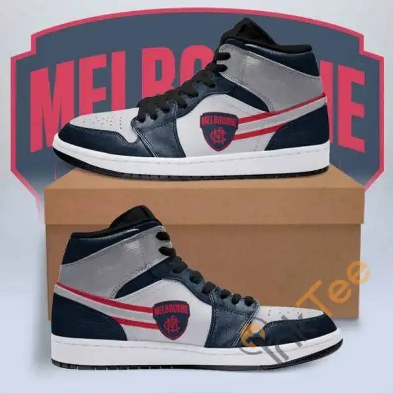 Melbourne Football Club Afl Sport Custom Sneakers It1827 Air Jordan Shoes
