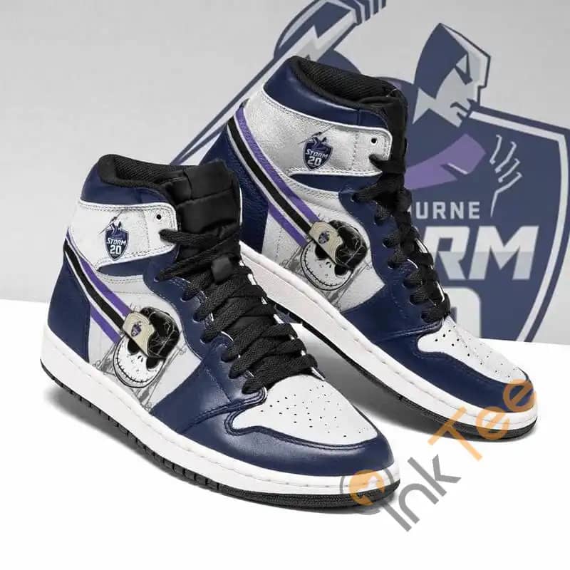 Melbourne Storm Nrl Football Jack Skellington Custom It1838 Air Jordan Shoes