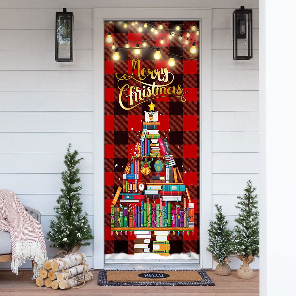 Merry Christmas Book Christmas Tree Door Cover