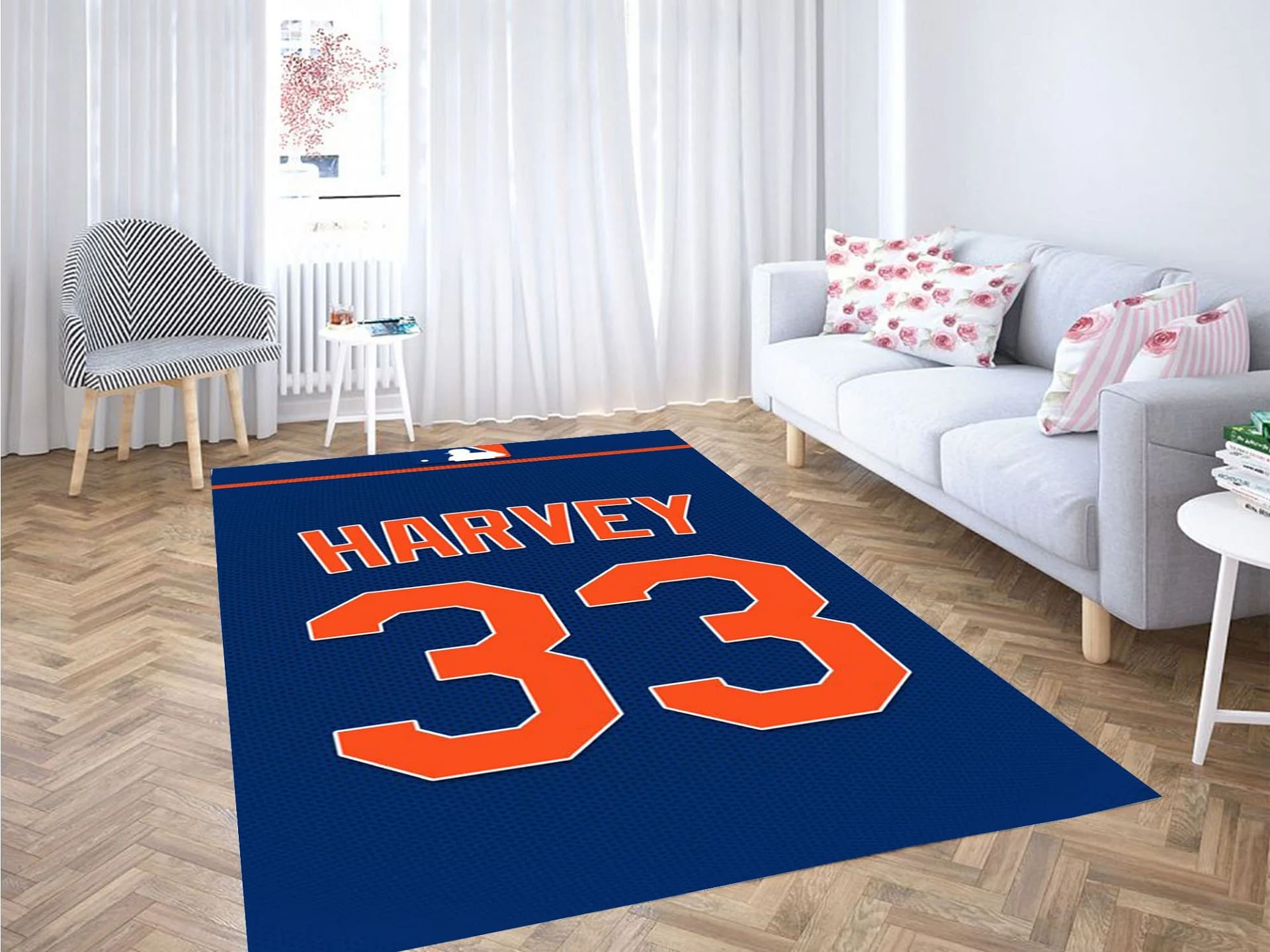 Mets New York Jersey Wallpaper Carpet Rug
