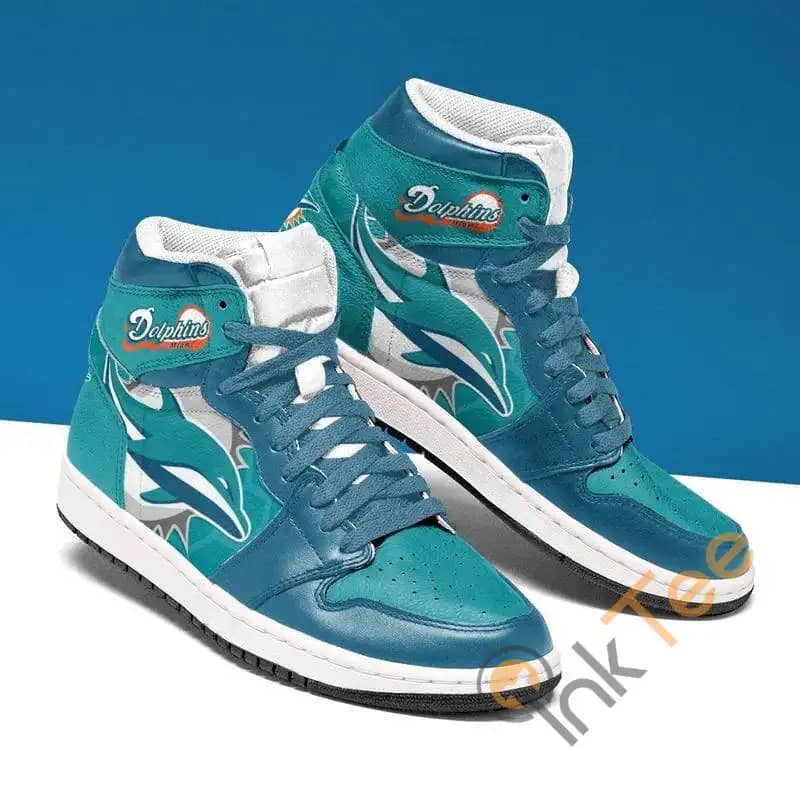 Miami Dolphins Football Custom Sneakers It1865 Air Jordan Shoes