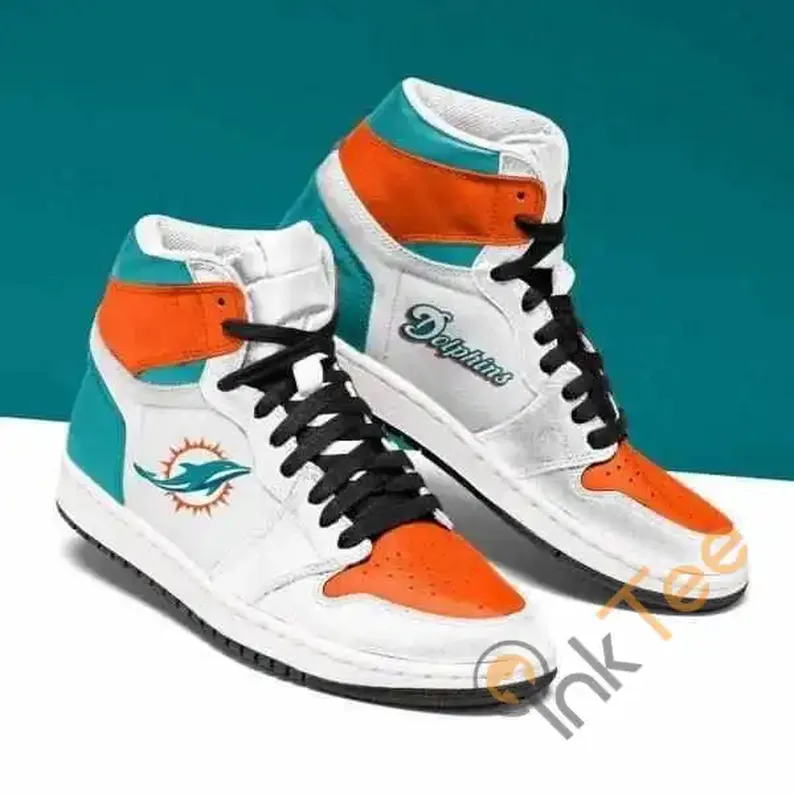 Miami Dolphins Nfl Football Custom It1878 Air Jordan Shoes