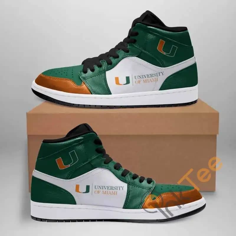Miami Hurricanes American Football Custom It1895 Air Jordan Shoes