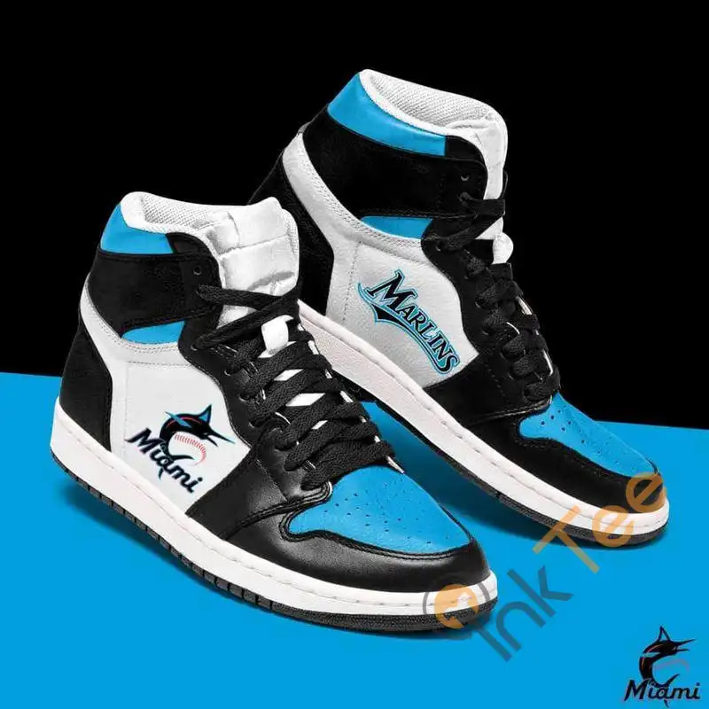 Miami Marlins Mlb Miami Marlins Custom Sneakers It1904 Air Jordan Shoes