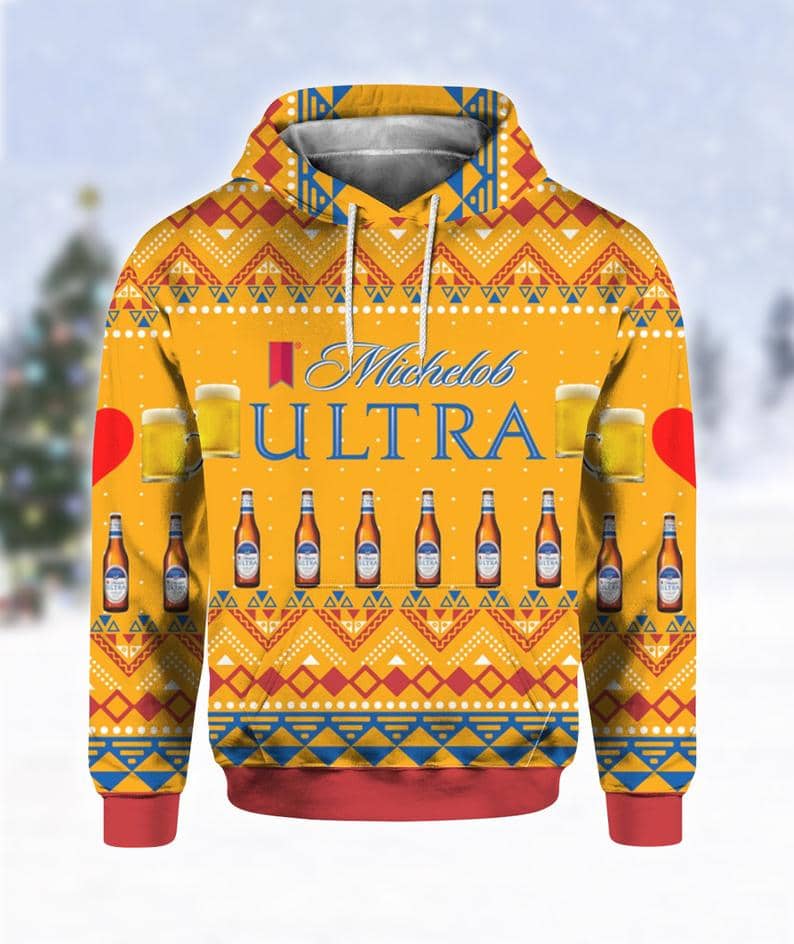 Michelob Ultra Beer Bottles Ugly Sweater
