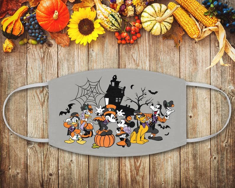 Mickey Mouse And Friends Halloween Disney Haunted House Characters Lovers Minnie Face Mask