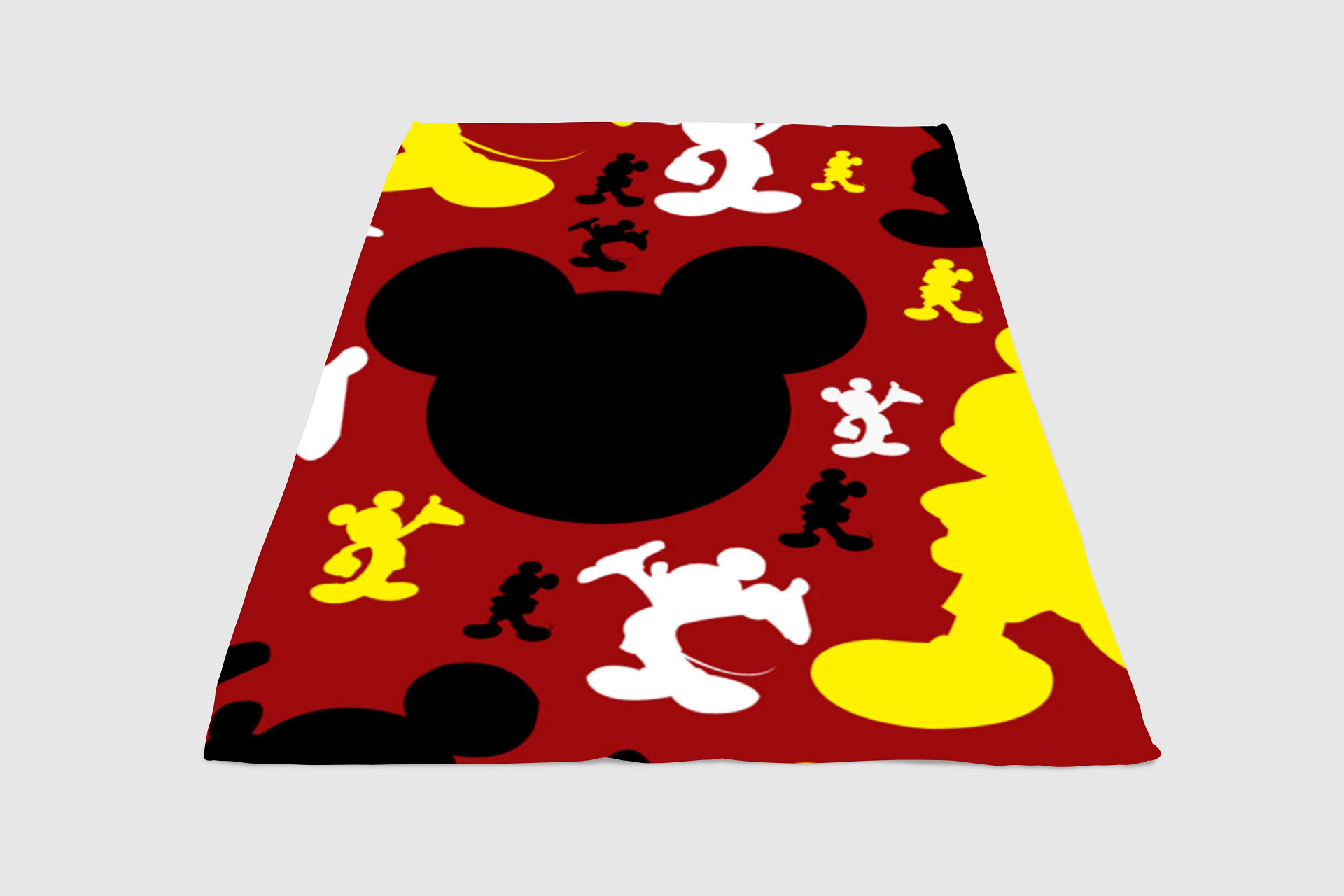 Mickey Mouse Silhouette Fleece Blanket