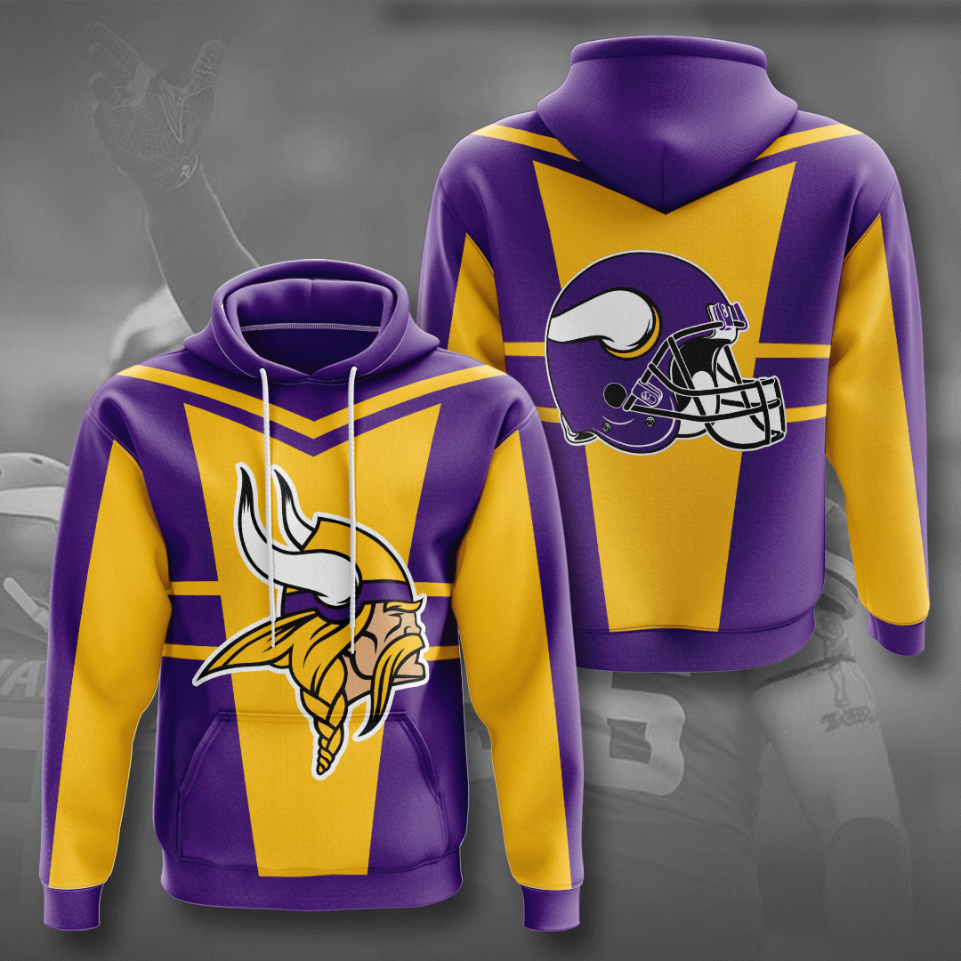 Minnesota Vikings No1234 Custom Hoodie 3D