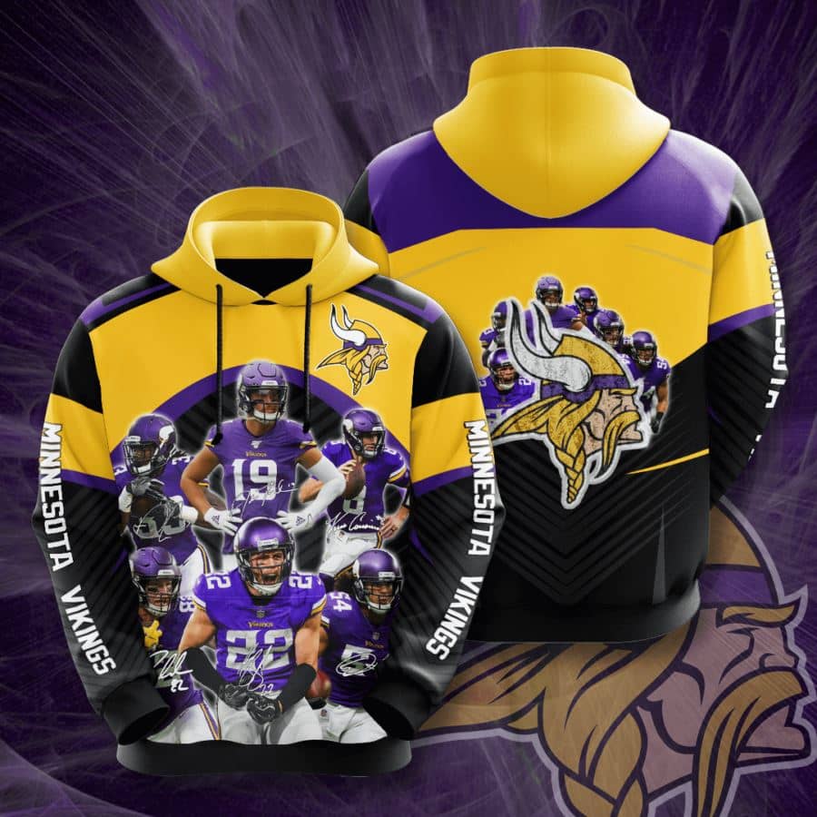 Minnesota Vikings No1238 Custom Hoodie 3D