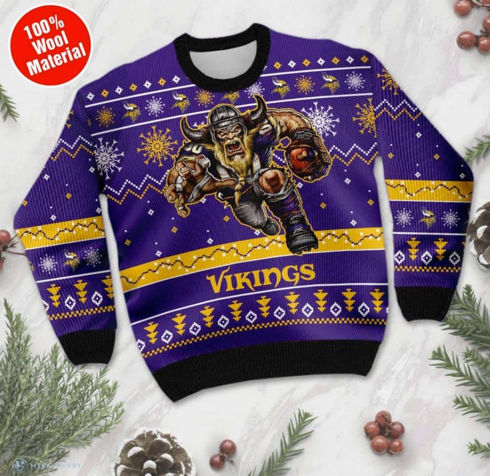 Inktee Store - Minnesota Vikings Ugly Christmas Sweater Image