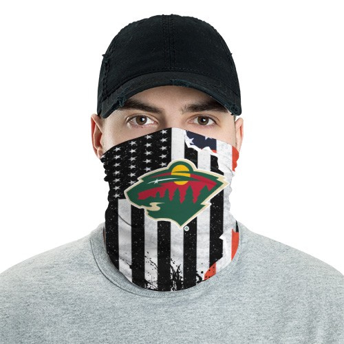 Minnesota Wild 9 Bandana Scarf Sports Neck Gaiter No3392 Face Mask