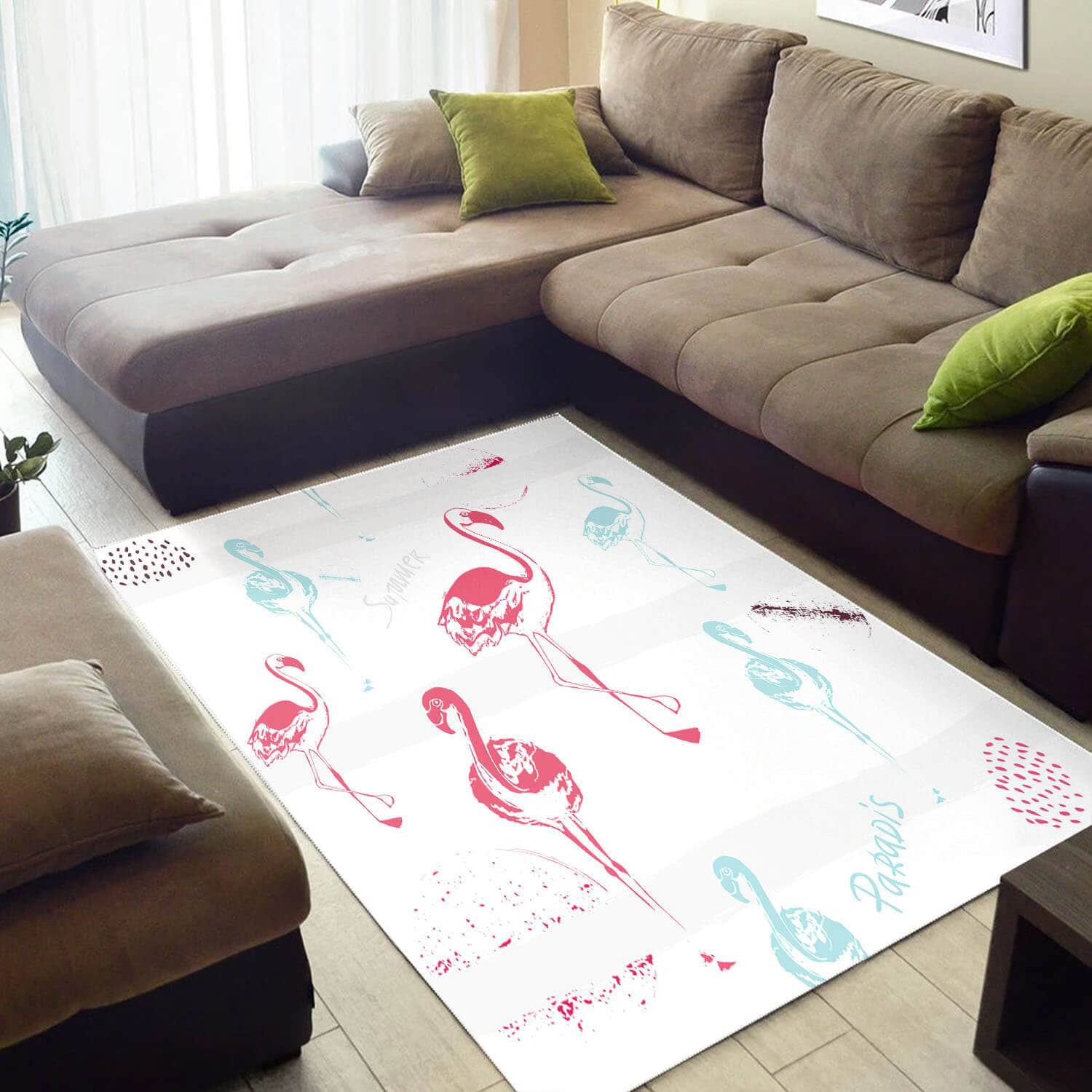 Modern African Adorable Afrocentric Art Themed Style Rug
