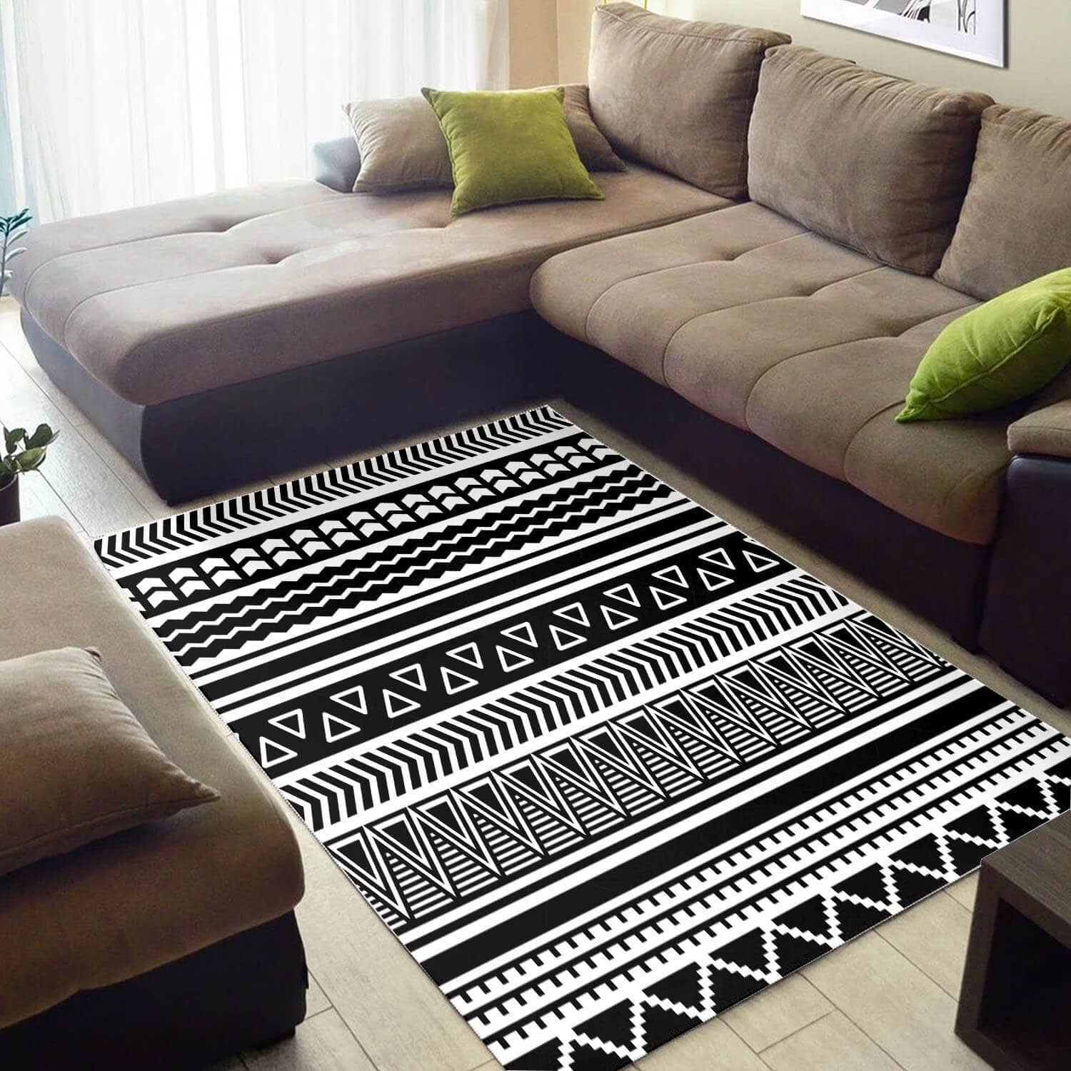 Modern African Amazing Black History Month Ethnic Seamless Pattern Large Carpet Living Room Rug