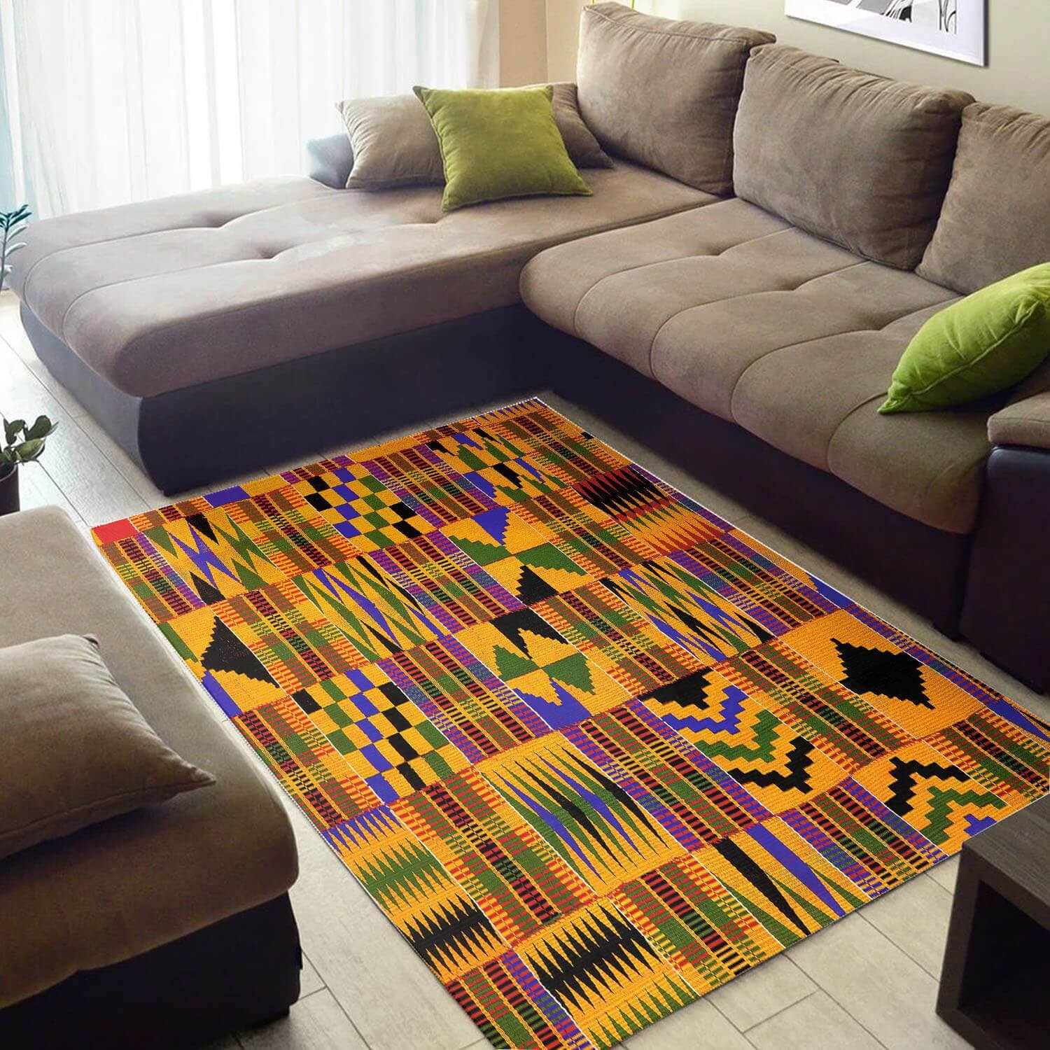 Modern African Amazing Themed Ethnic Seamless Pattern Design Floor Inspired Home Rug