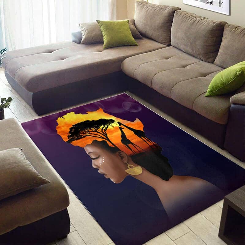 Modern African American Cute Queen Large Inspired Home Rug