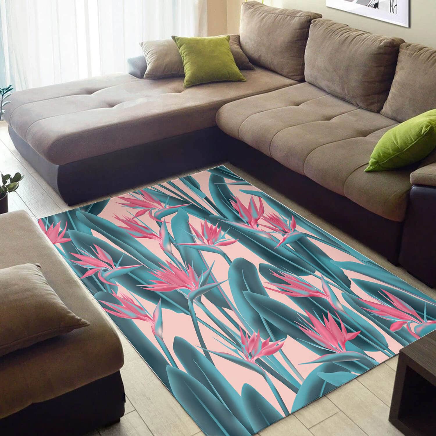 Modern African Awesome Black History Month Afrocentric Art Style Floor Themed Home Rug