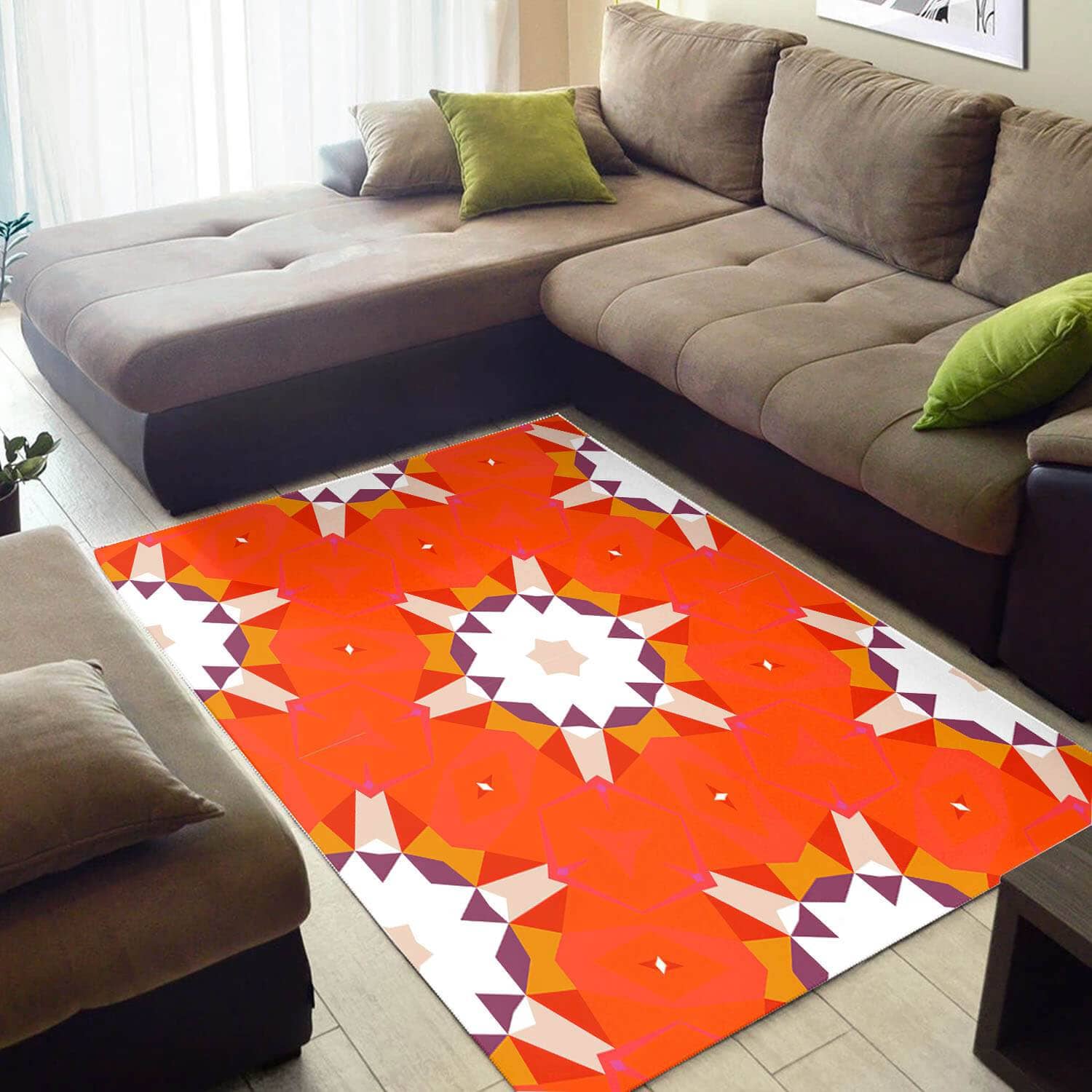 Modern African Beautiful Afrocentric Art Style Floor Themed Home Rug