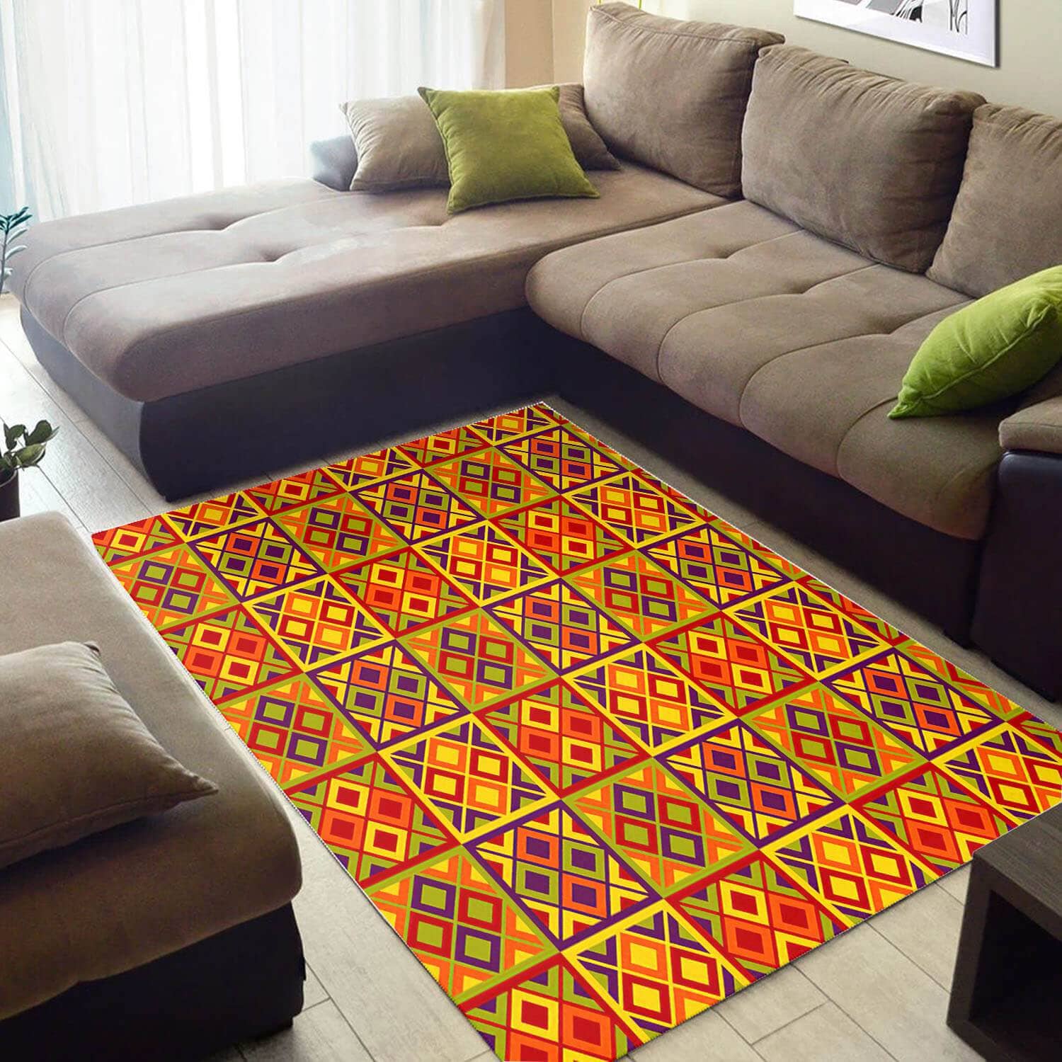 Modern African Style Awesome Black History Month Seamless Pattern Themed Room Rug
