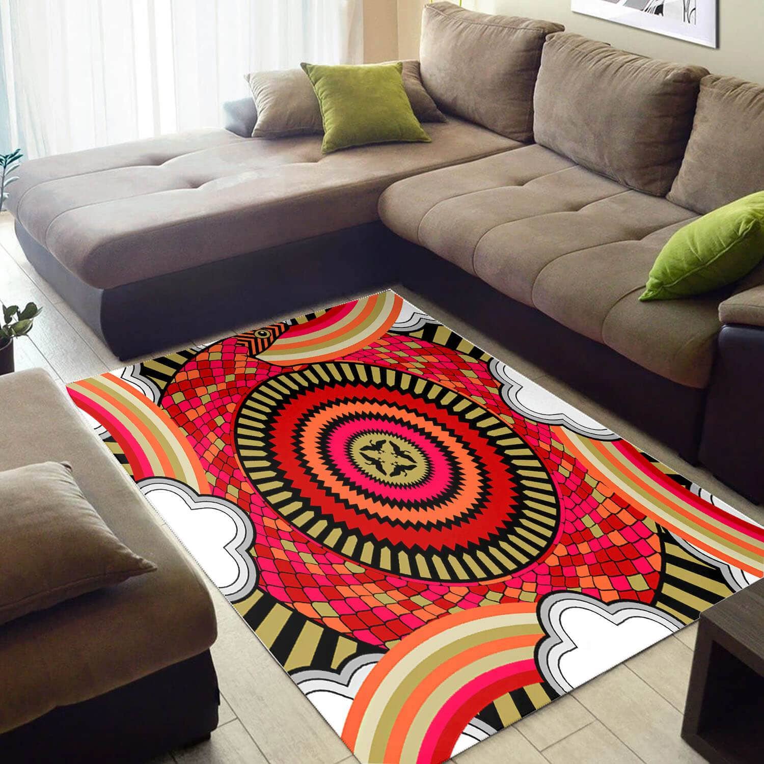 Modern African Style Holiday American Ethnic Seamless Pattern Design Floor Carpet Living Room Rug