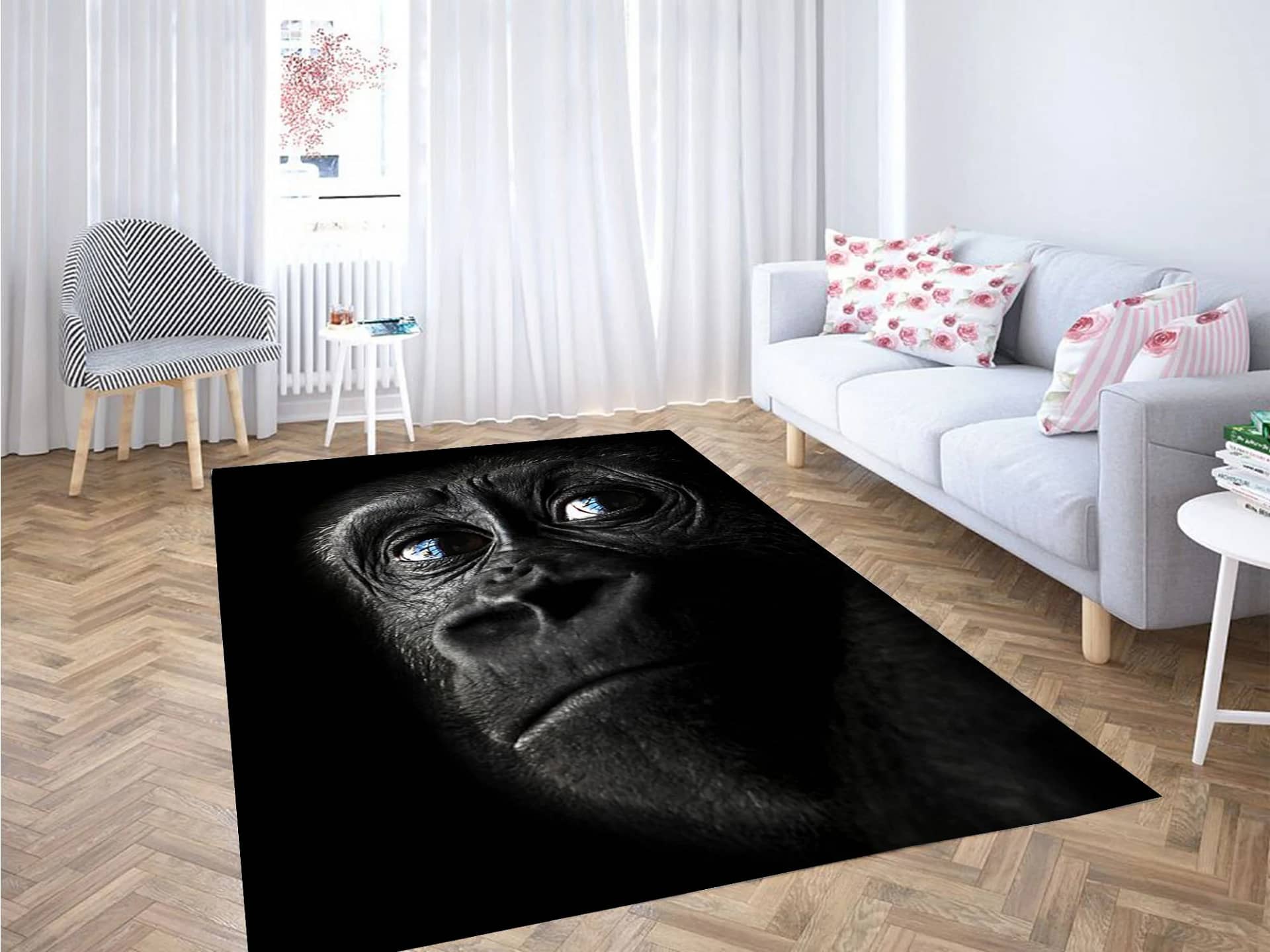 Monkey Almost Crying Carpet Rug