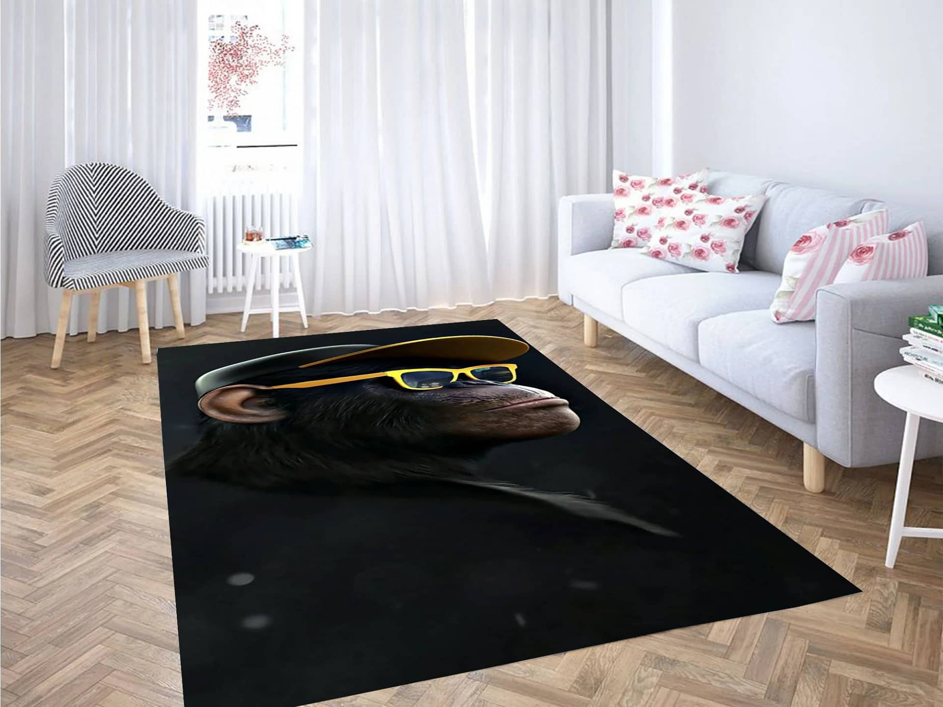 Monkey Wallpaper Carpet Rug