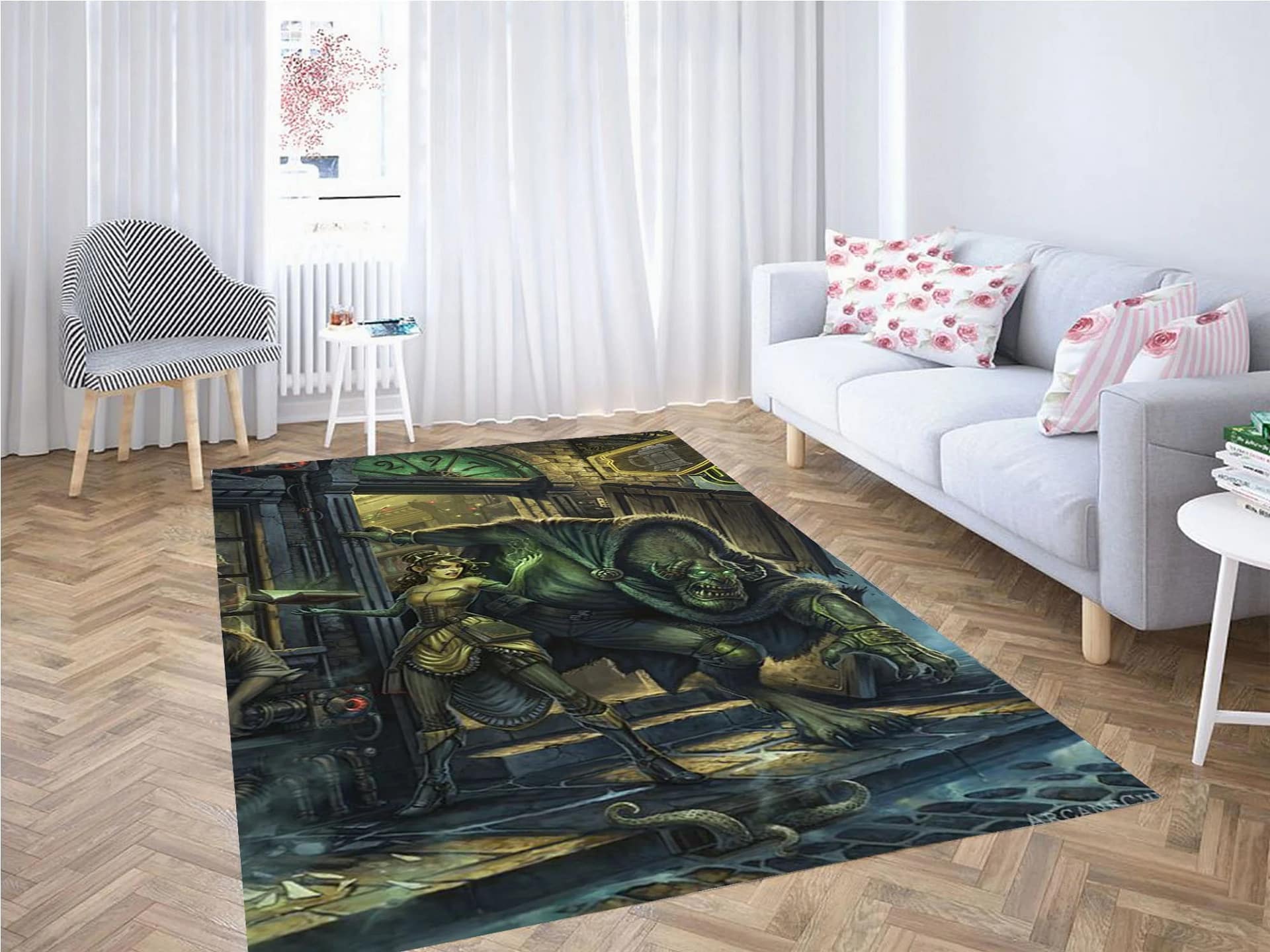 Monster Wallpaper Carpet Rug