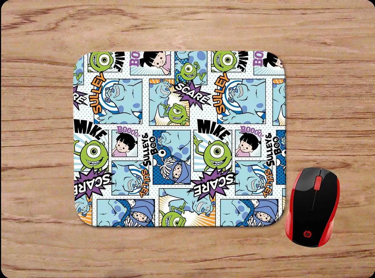 Monsters Inc Comic Strip Mike Sulley School Mouse Pads