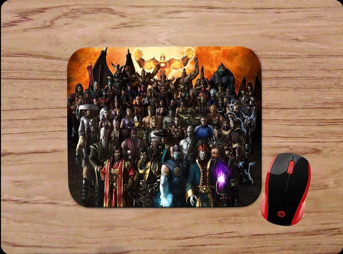 Mortal Kombat Character Collage Art Pc Gaming Mouse Pads