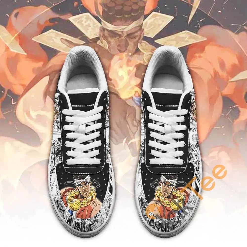 Muhammad Avdol Manga Style Jojo's Anime Fan Gift Amazon Nike Air Force Shoes