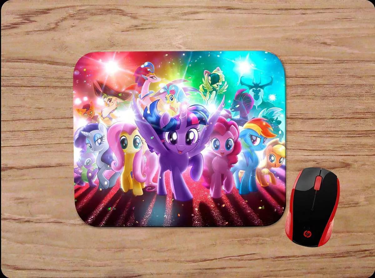 My Little Pony Character Collage Rainbow Mouse Pads