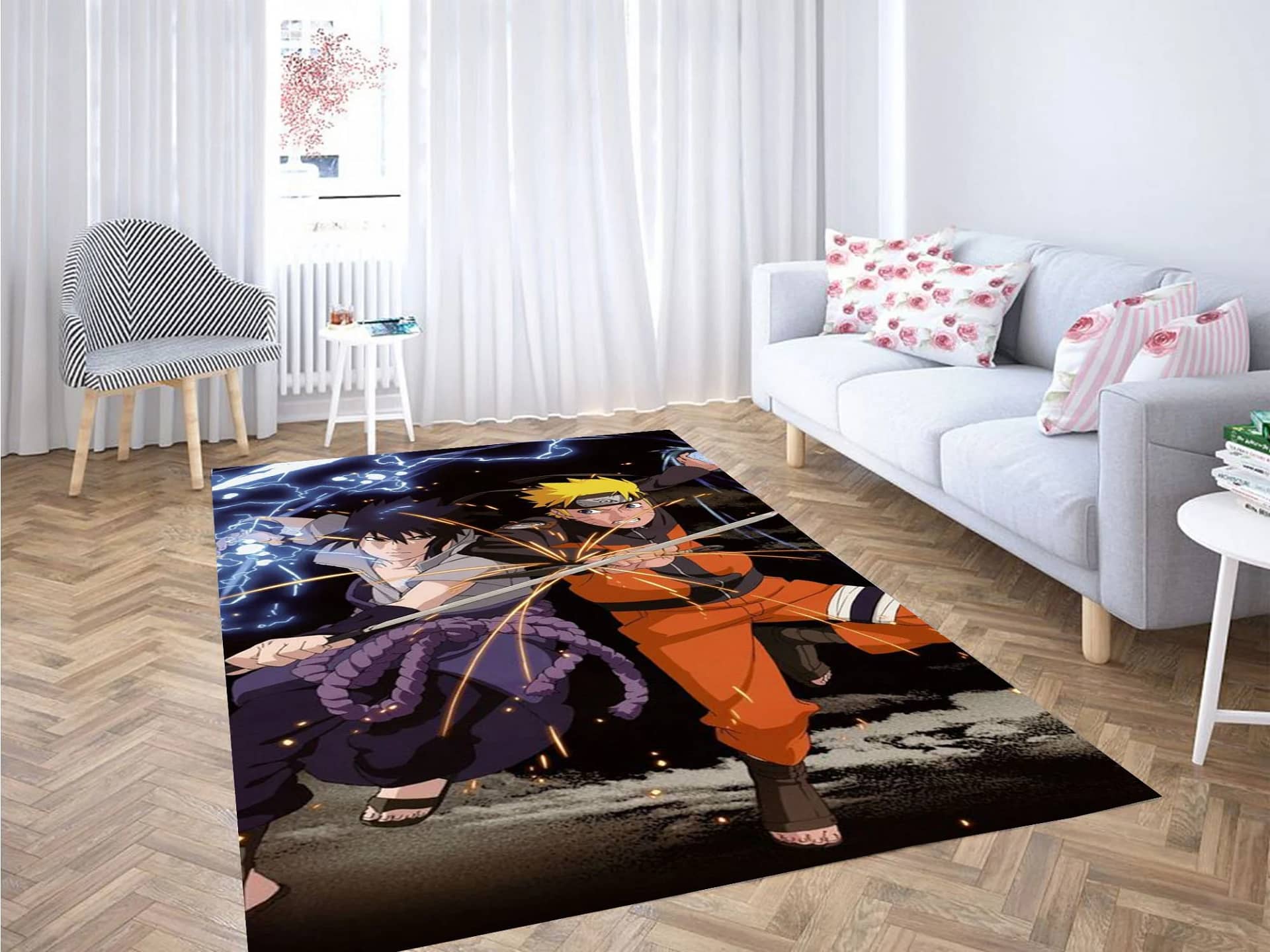 Naruto And Sasuke Wallpapers Carpet Rug