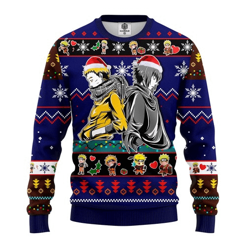 Naruto Sasuke Christmas Ugly Sweater