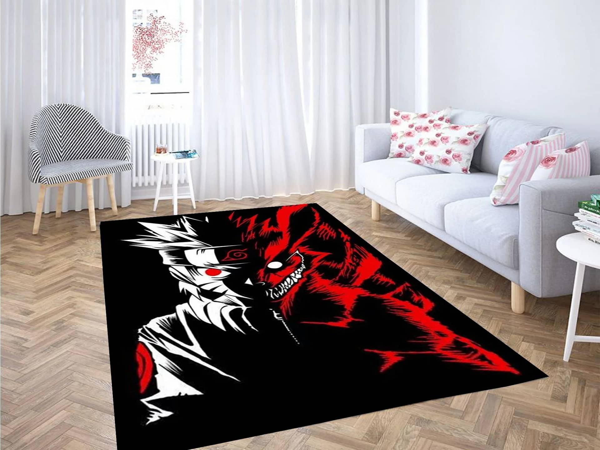 Naruto Two Face Carpet Rug