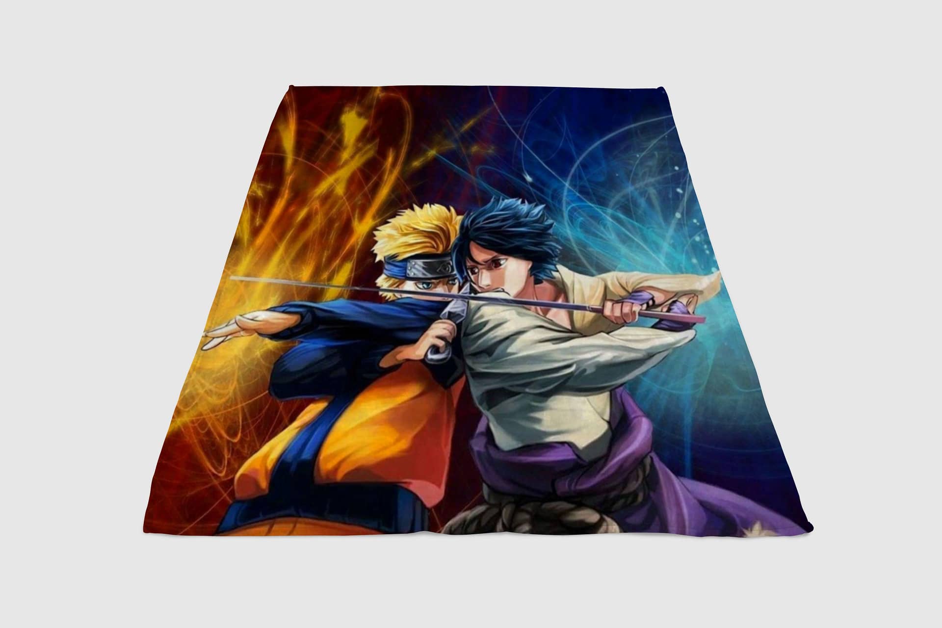 Naruto Vs Saske Fleece Blanket