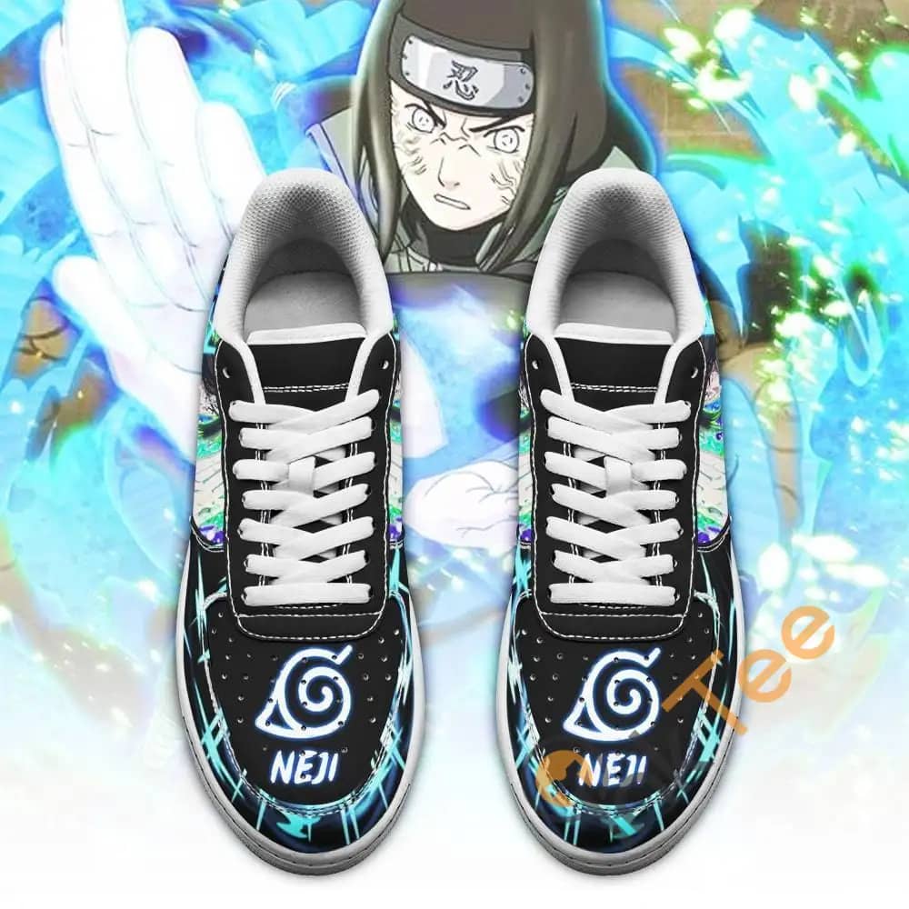 Neji Hyuga Custom Naruto Anime Amazon Nike Air Force Shoes