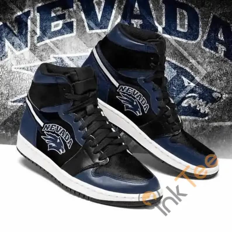Nevada Wolf Pack Ncaa Custom It2027 Air Jordan Shoes