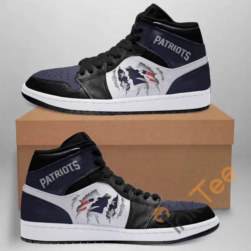 New England Patriots Nfl Custom It2033 Air Jordan Shoes