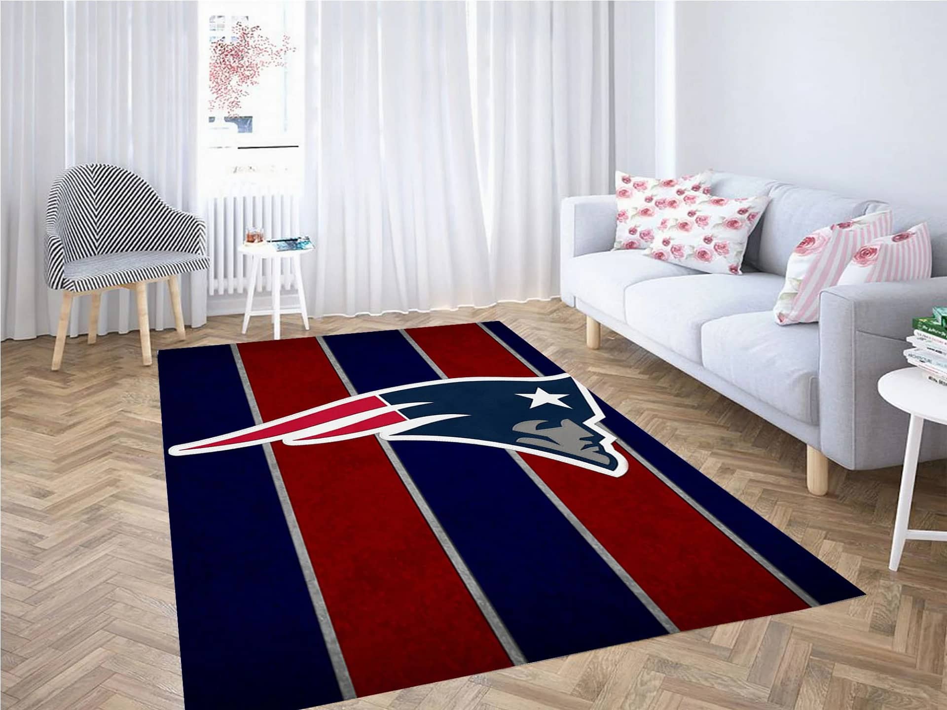 New England Patriots Photograph Carpet Rug