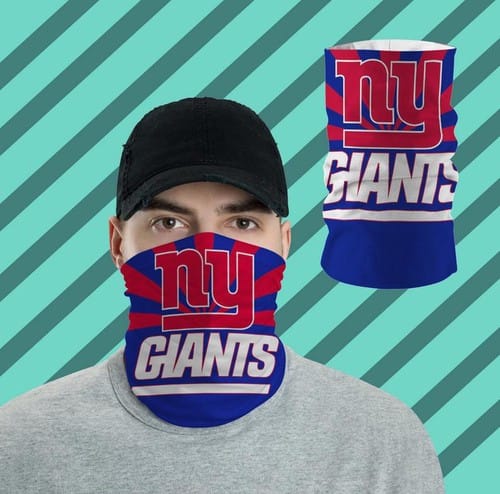 New York Giants Bandanas Shied All Over Prints Neck Gaiters No3628 Face Mask