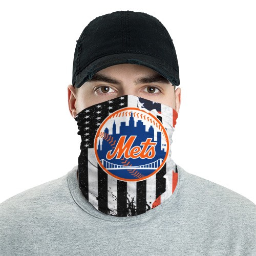 New York Mets 9 Bandana Scarf Sports Neck Gaiter No3704 Face Mask